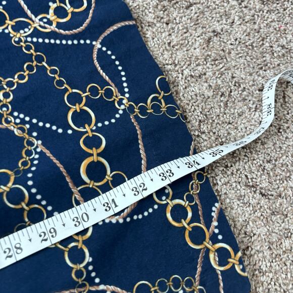 J McLaughlin Women’s Gold Chain Link Shift Dress 4 Nautical Coastal Classic - Picture 10 of 11